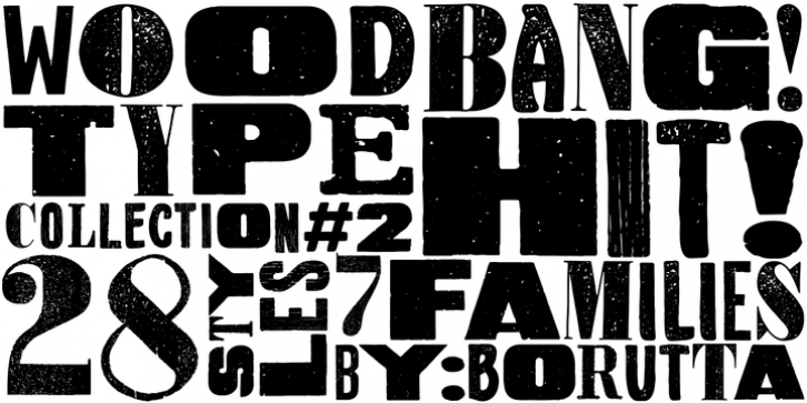 Wood Type Collection 2 font preview