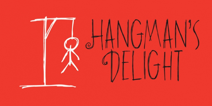 Hangman's Delight font preview