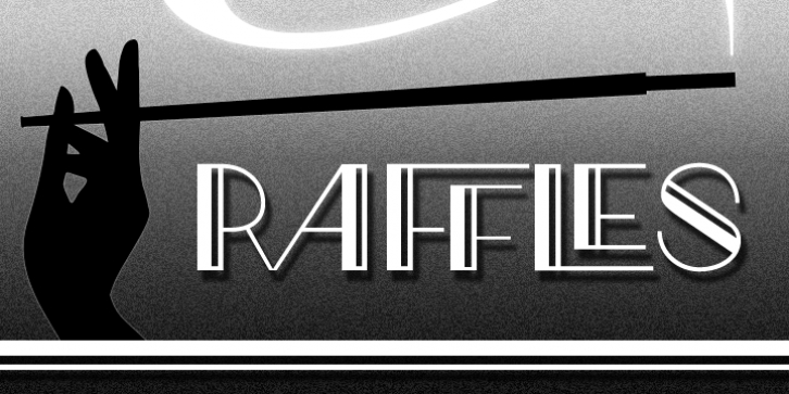 Raffles font preview