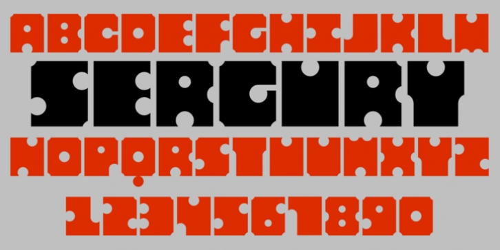 Sergury font preview