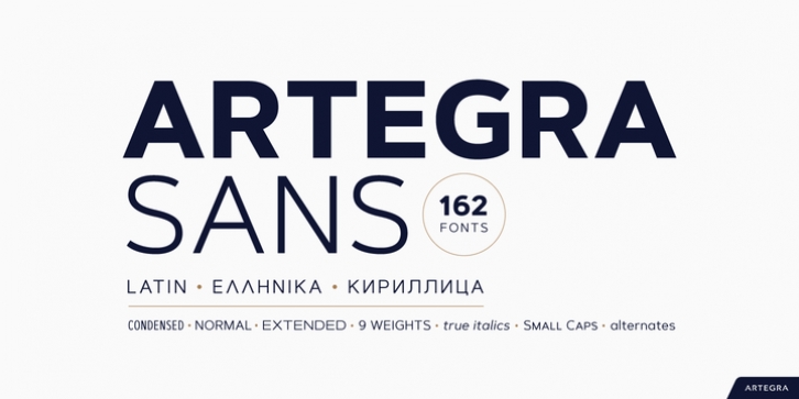 Artegra Sans font preview
