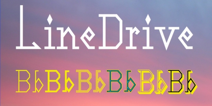 LineDrive font preview