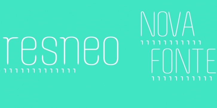 Resneo font preview