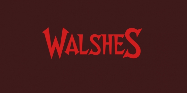 Walshes font preview