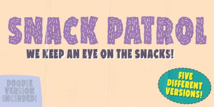 Snack Patrol font preview