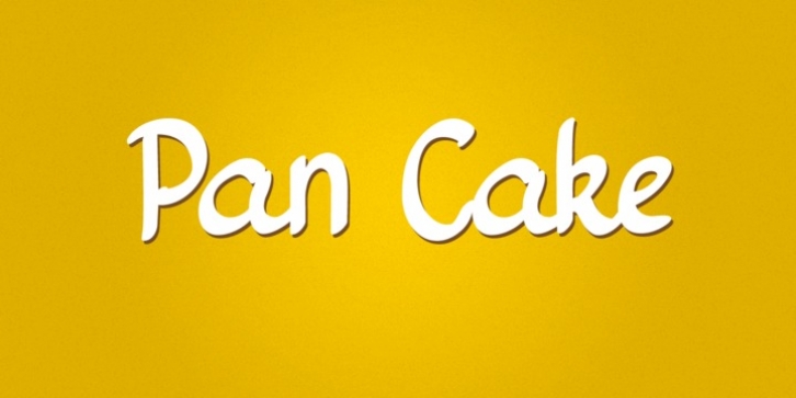Pan Cake font preview
