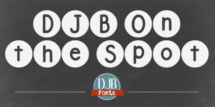 DJB On The Spot font preview