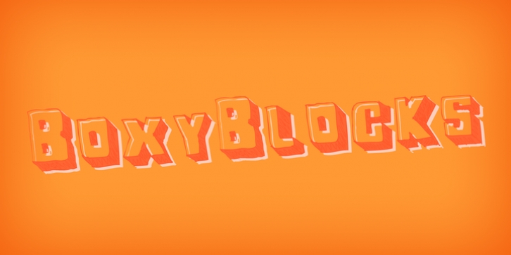 BoxyBlocks font preview