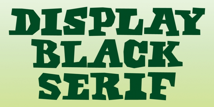 Display Black Serif font preview