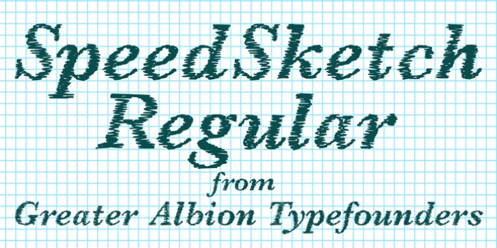 SpeedSketch font preview