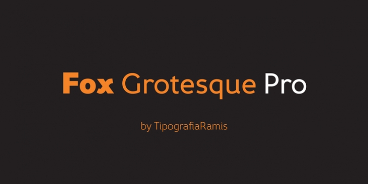 Fox Grotesque Pro font preview