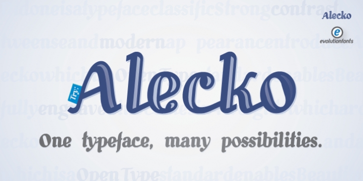 Alecko font preview