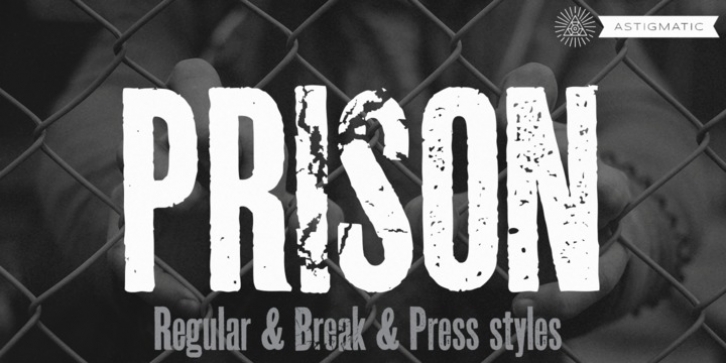 Prison AOE font preview