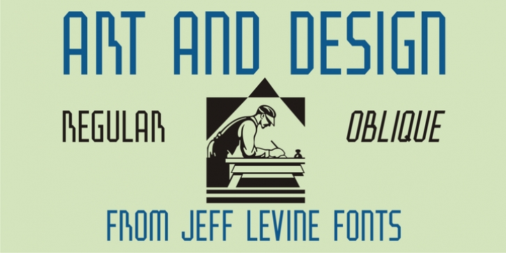 Art And Design JNL font preview