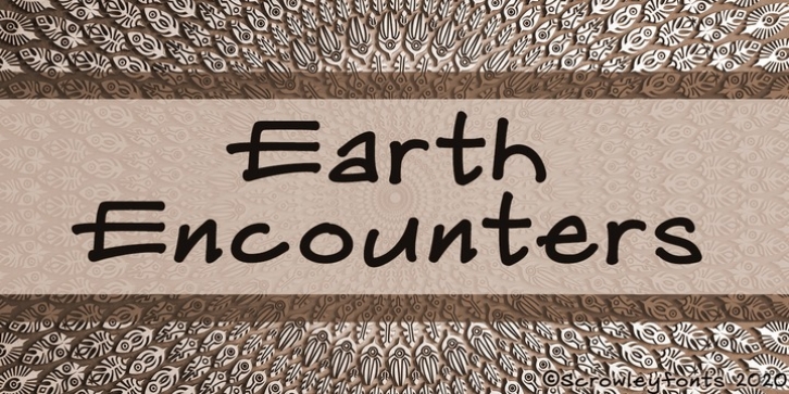 Earth Encounters font preview