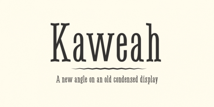 Kaweah font preview