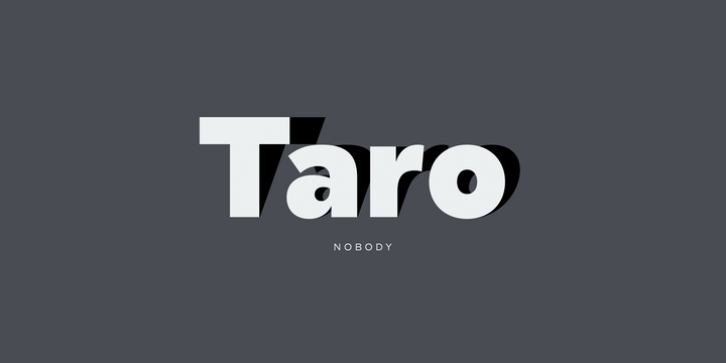 Taro font preview