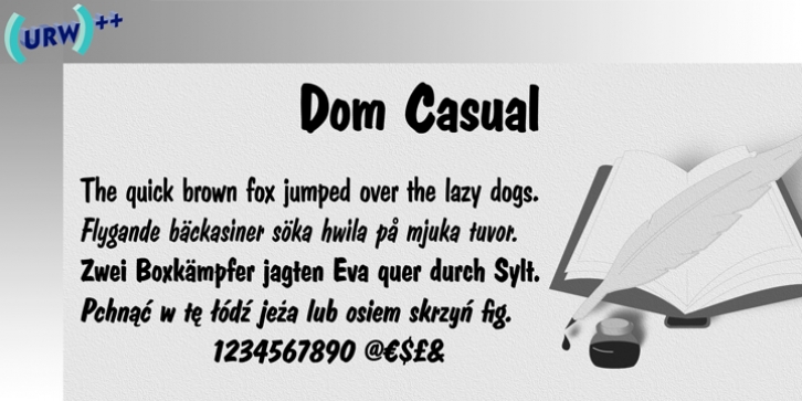 Dom Casual font preview