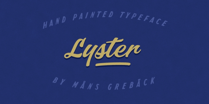 Lyster font preview