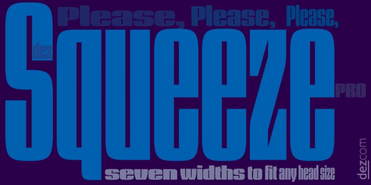 Dez Squeeze Pro font preview
