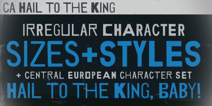 CA Hail To The King font preview