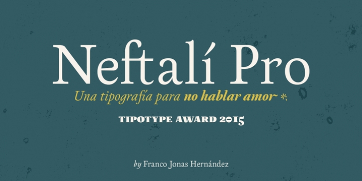 Neftali Pro font preview