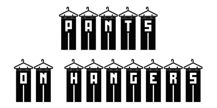 On Hangers font preview