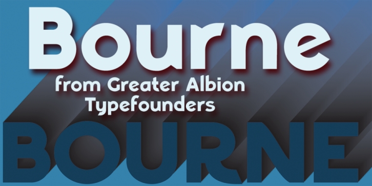 Bourne font preview
