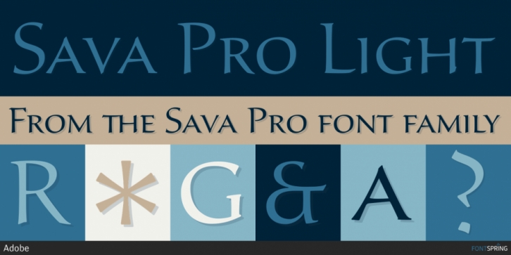 Sava Pro font preview