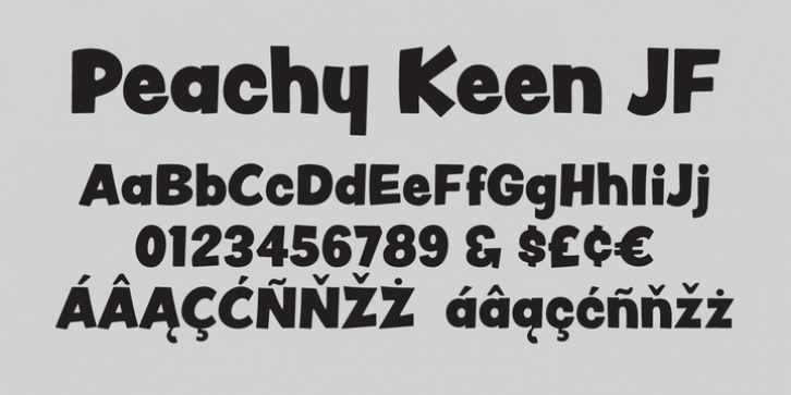 Peachy Keen JF font preview