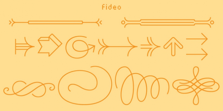 Fideo font preview