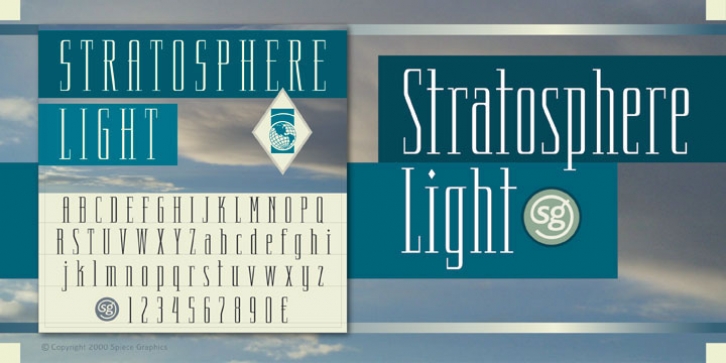 Stratosphere SG font preview