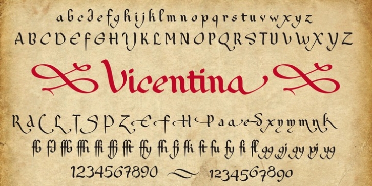 Vicentina font preview