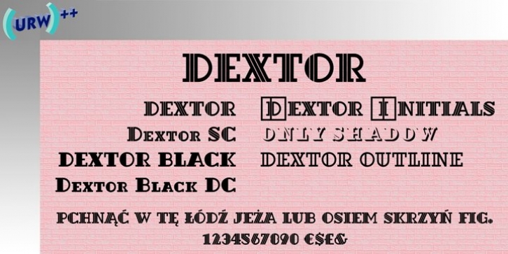 Dextor font preview