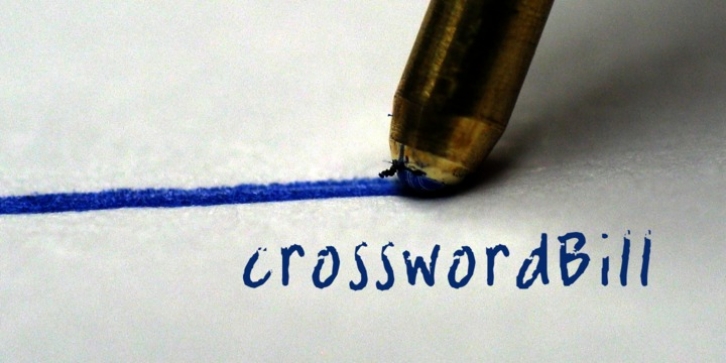 crosswordBill font preview