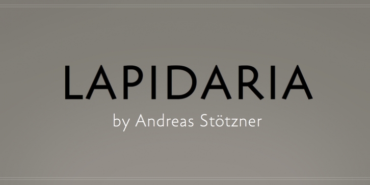 Lapidaria font preview