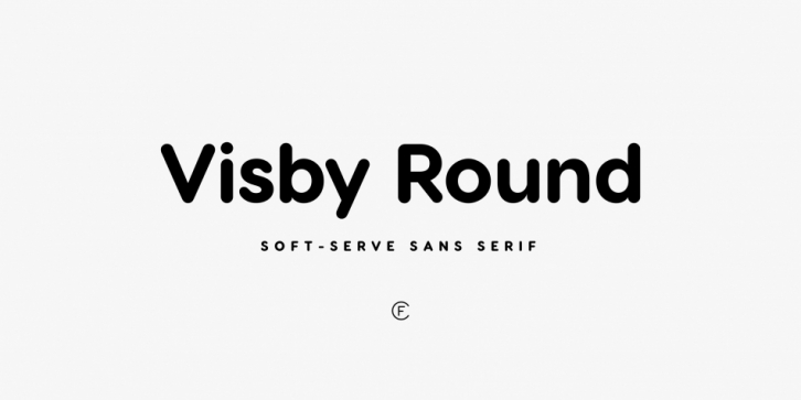 Visby Round CF font preview