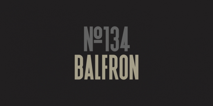 II Balfron font preview
