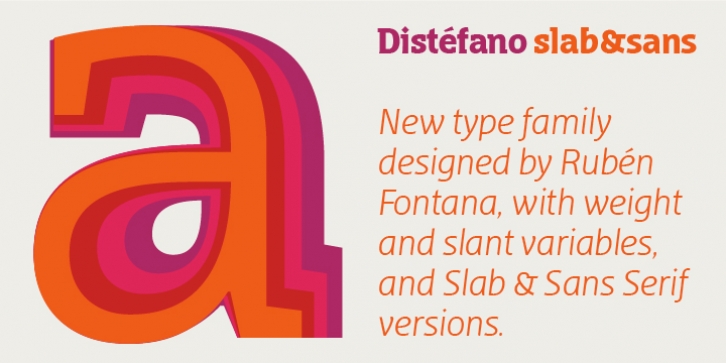 Distefano Slab font preview