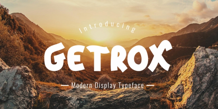 Getrox font preview