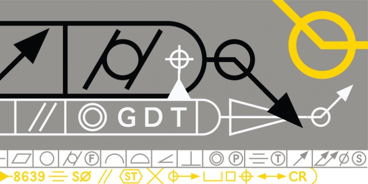 P22 GDT font preview