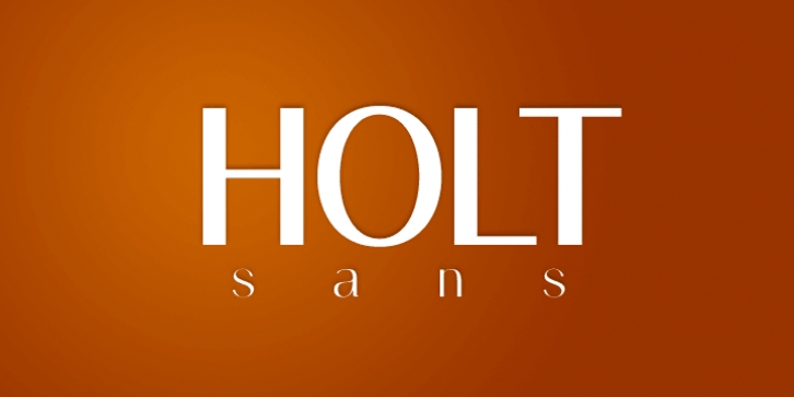 Holt Sans font preview
