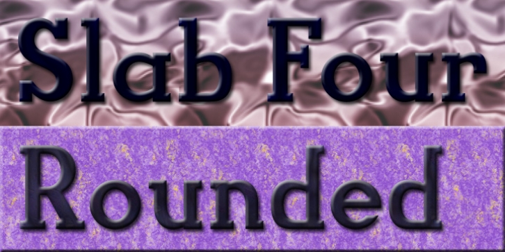 Slab Four Rounded font preview
