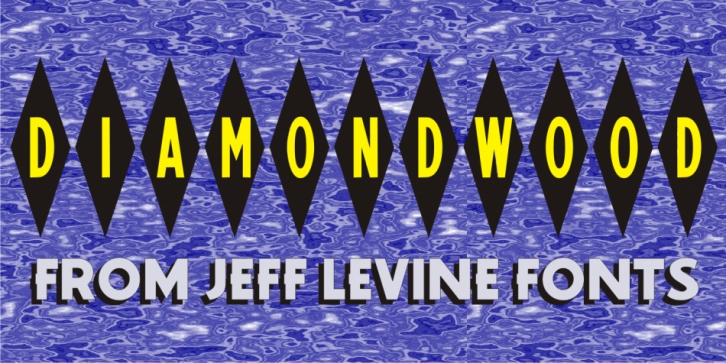 Diamondwood JNL font preview