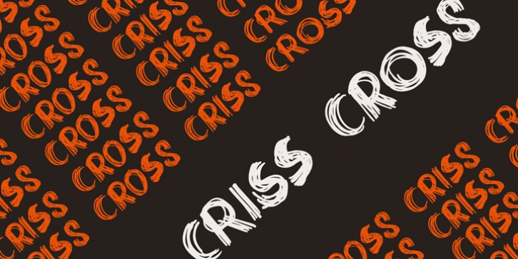 Criss Cross font preview