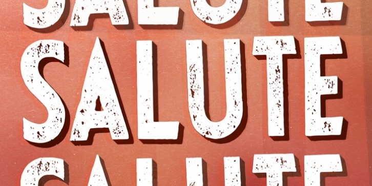 SALUTE font preview