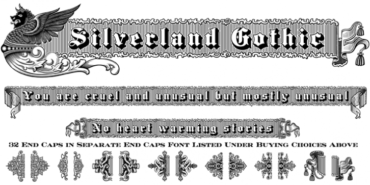 Silverland Gothic font preview