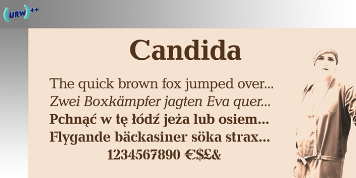 Candida font preview