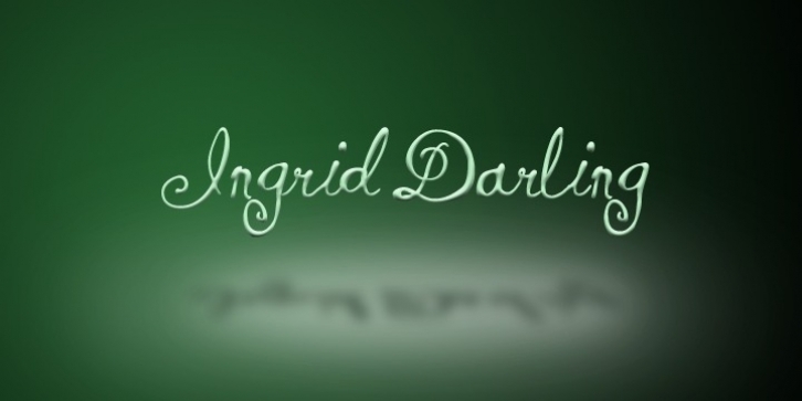 Ingrid Darling font preview