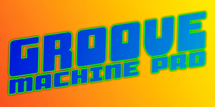 SF Groove Machine Pro font preview